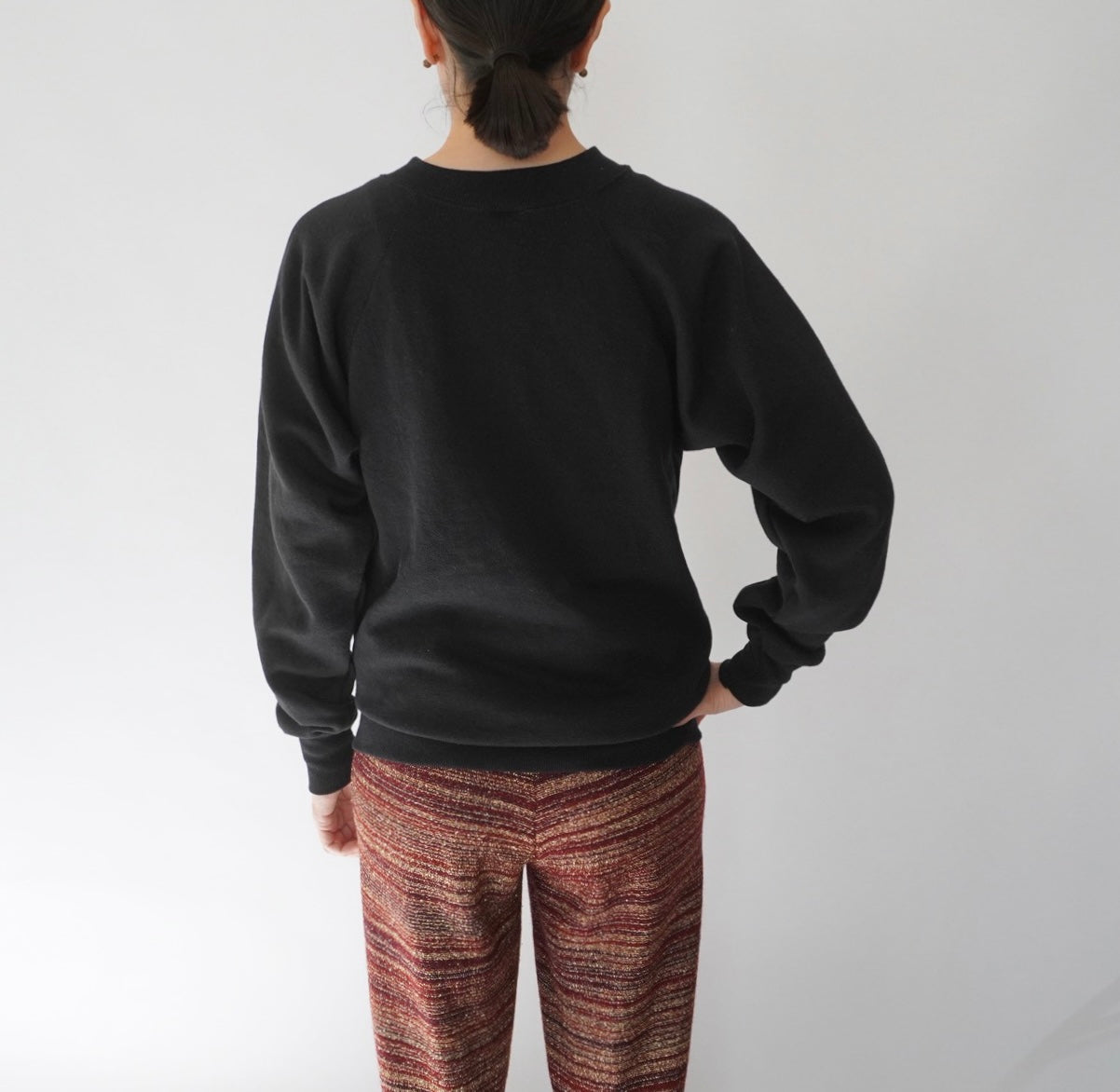 90s Black Sweater Made in USA
