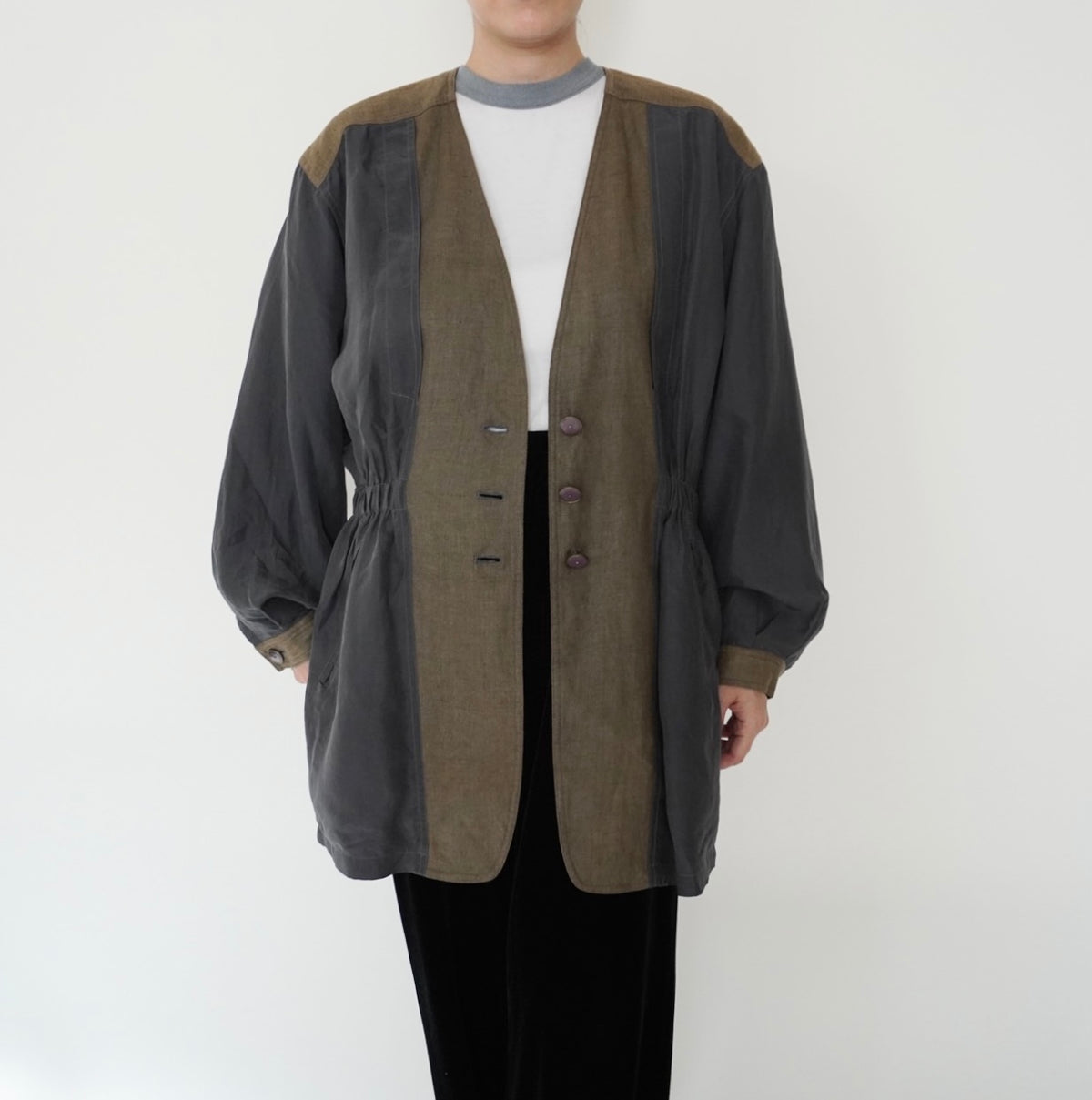 90s EURO Silk Linen Jacket