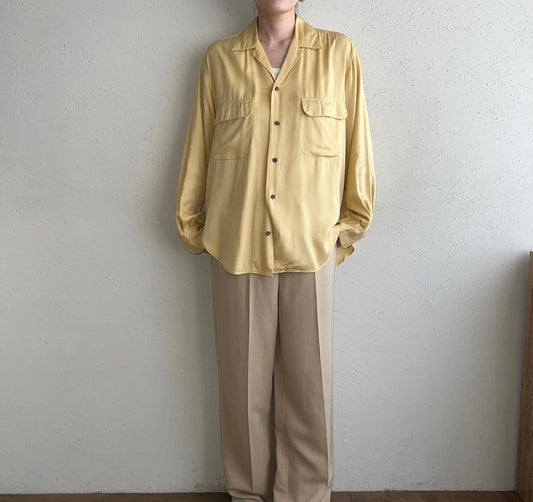 90s " Ralph Lauren" × "BERGDORF GOODMAN"Rayon Shirt