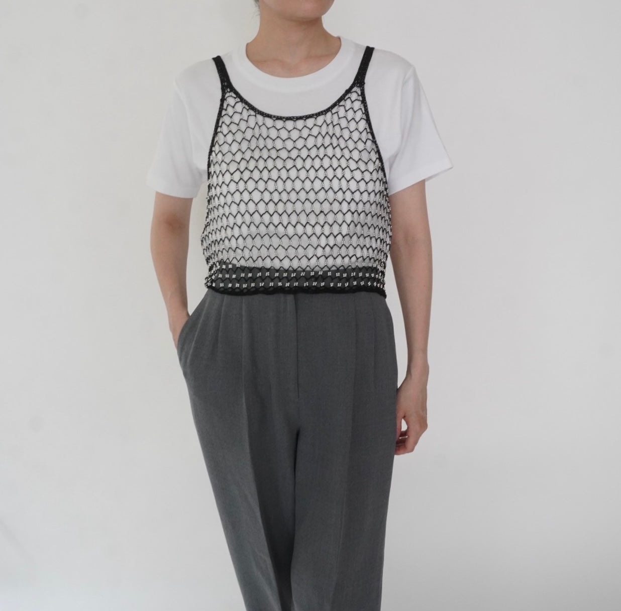 90s Beads Design Camisole Top