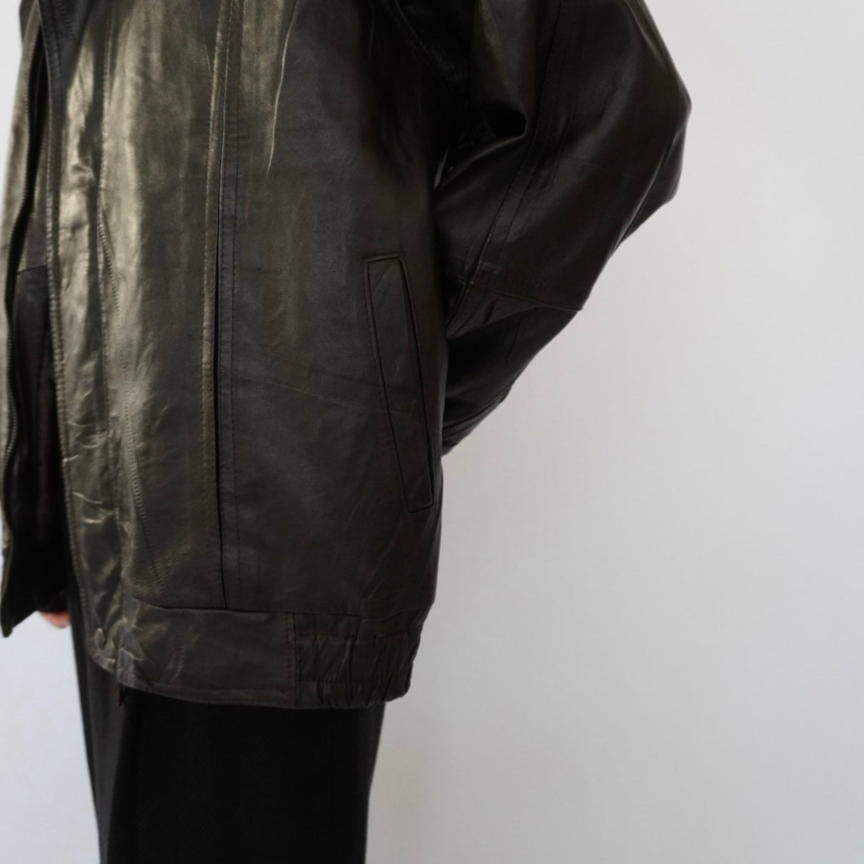 90s Leather Jacket Made in France