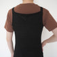 90s Lace Design Black Dress Made in USA