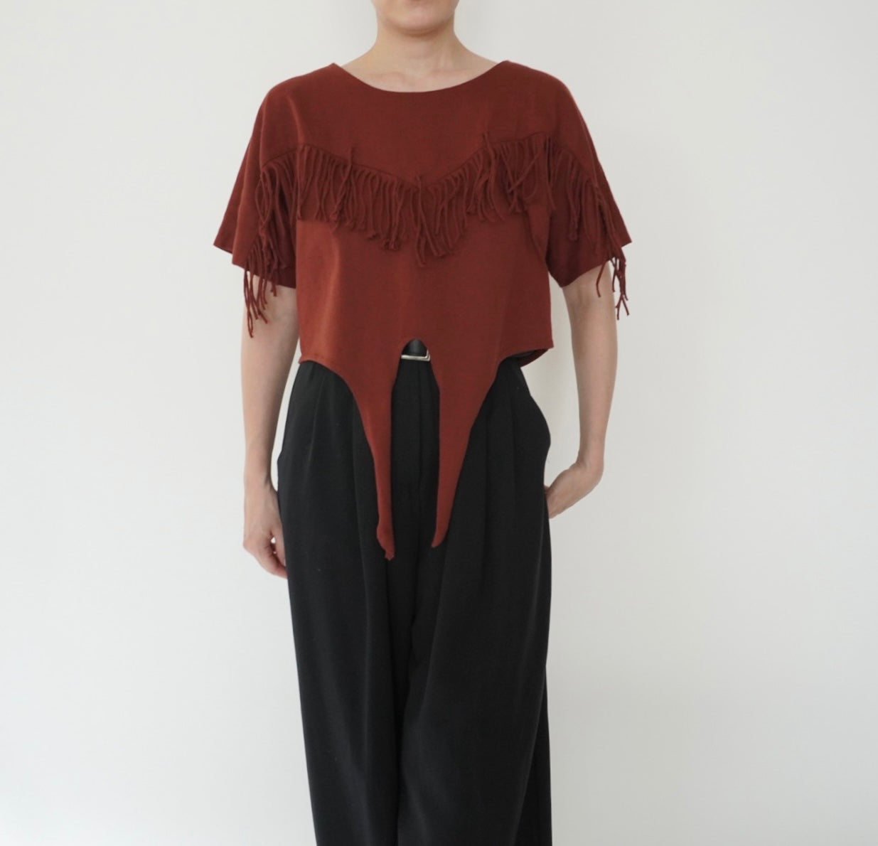 90s Fringe Design Top Made in USA