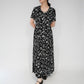 90s Floral Print Maxi Dress
