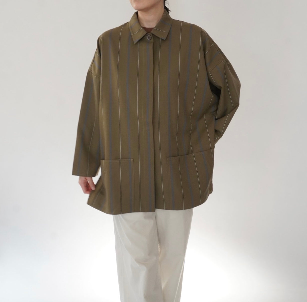 80s Striped Light Jacket Made in Italy