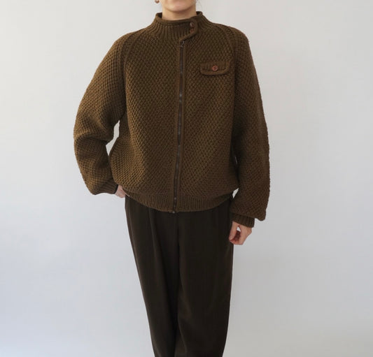 80s EURO Knit Jacket,Cardigan