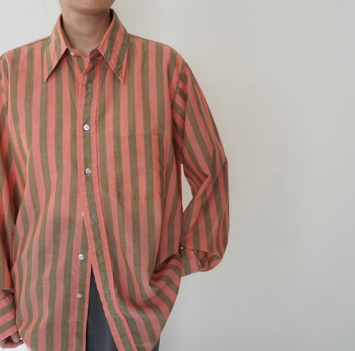 70s "Arrow" Striped Shirt