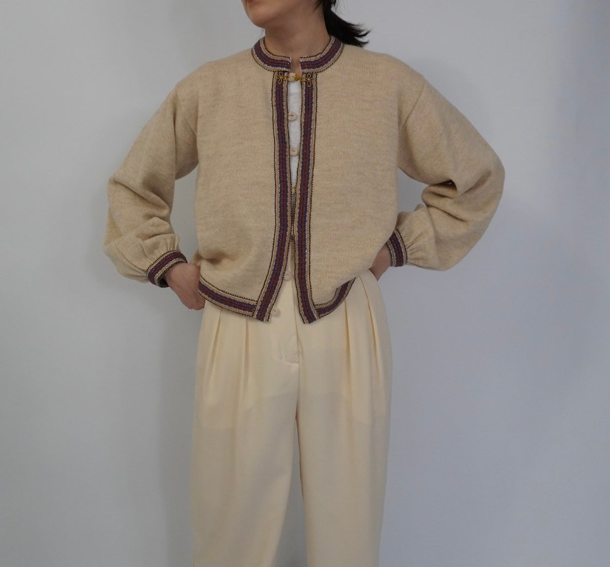 70s Alpaca Knit Cardigan