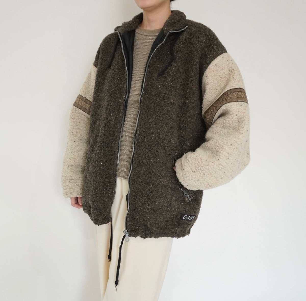 90s Design Fleece Jacket Made in Italy