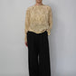 80s Silk Pattern Blouse