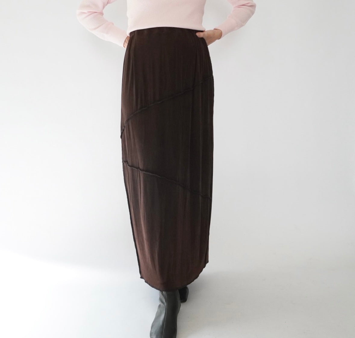 90s Brown  Design Skirt