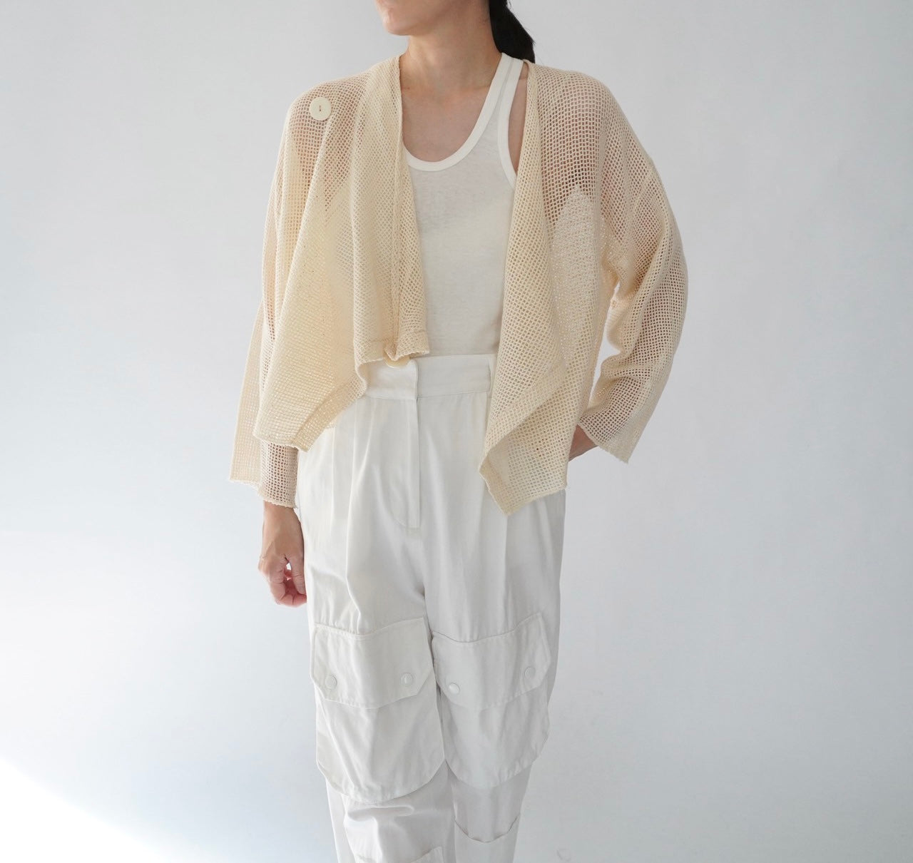 80s "garconne by yokohama" Cotton Cardigan,Jacket