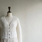 90s White Crochet Cardigan