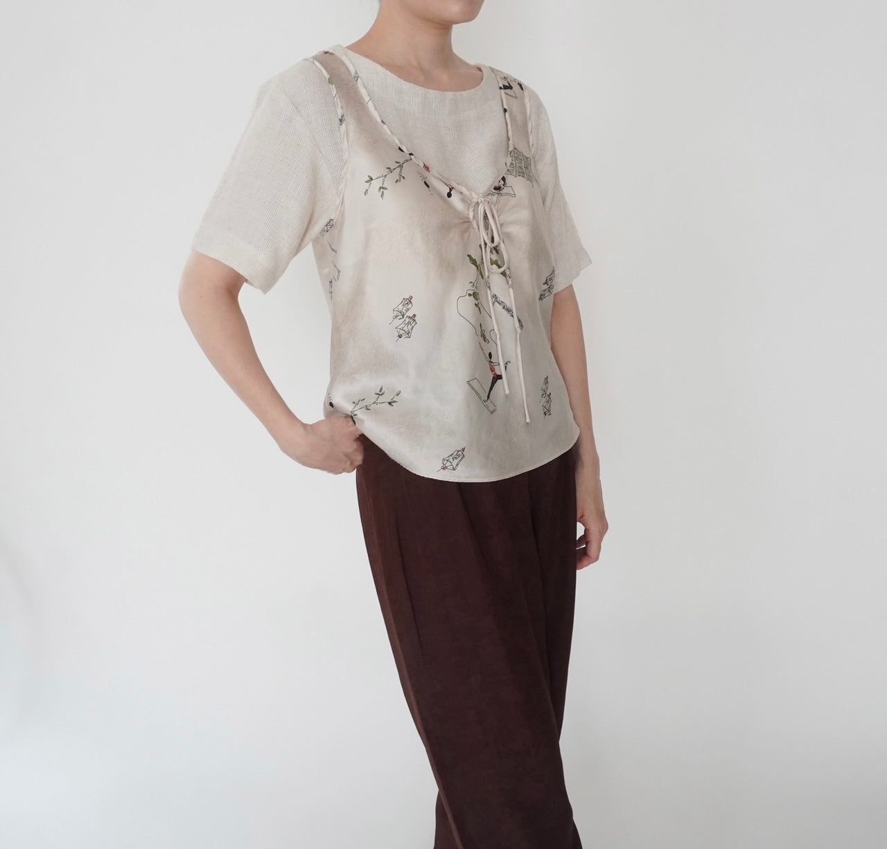 80s Printed Camisole Top