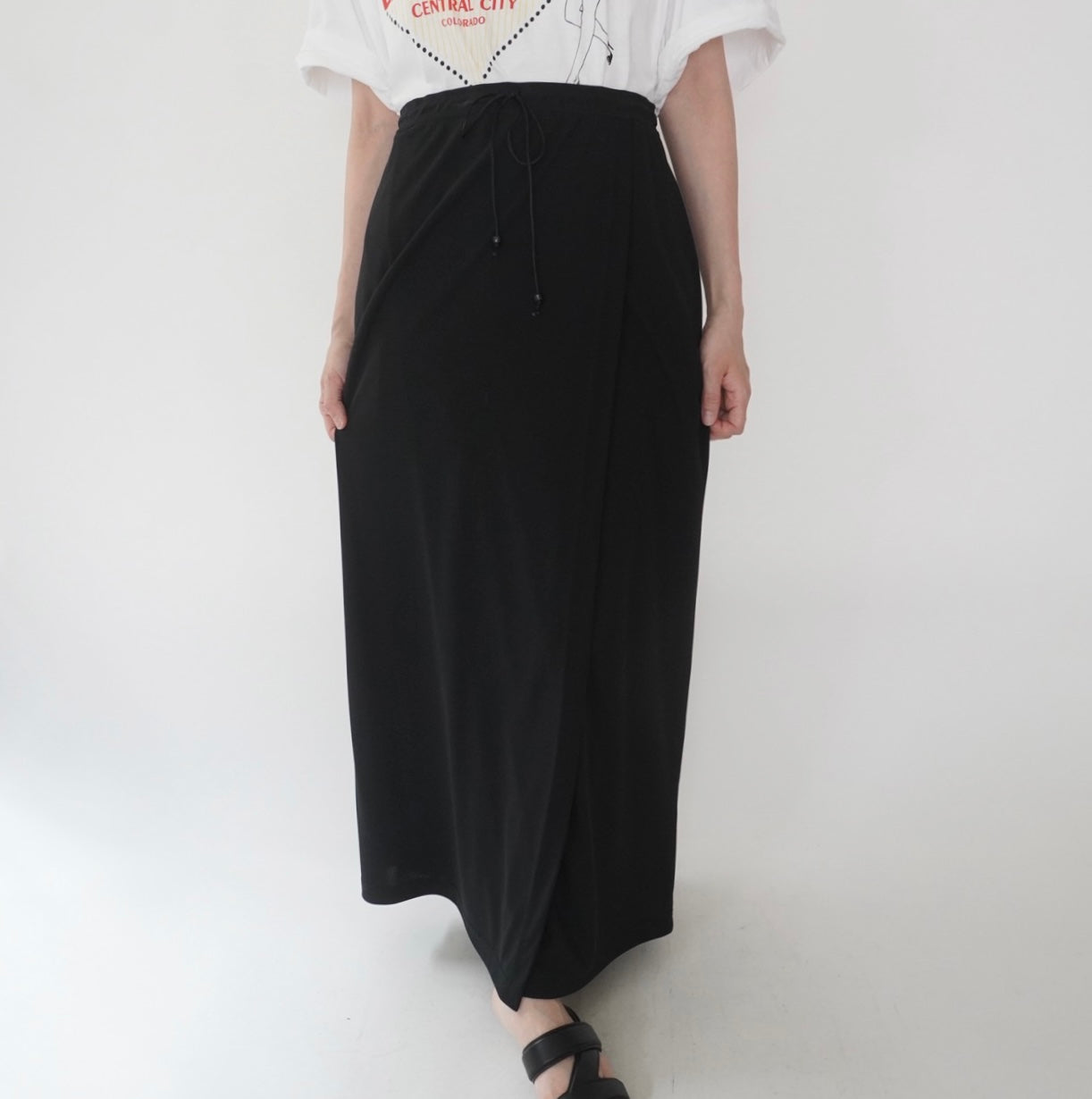 90s Wrap Design  Maxi Skirt Made in USA