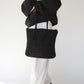 40s Woven Black Bag