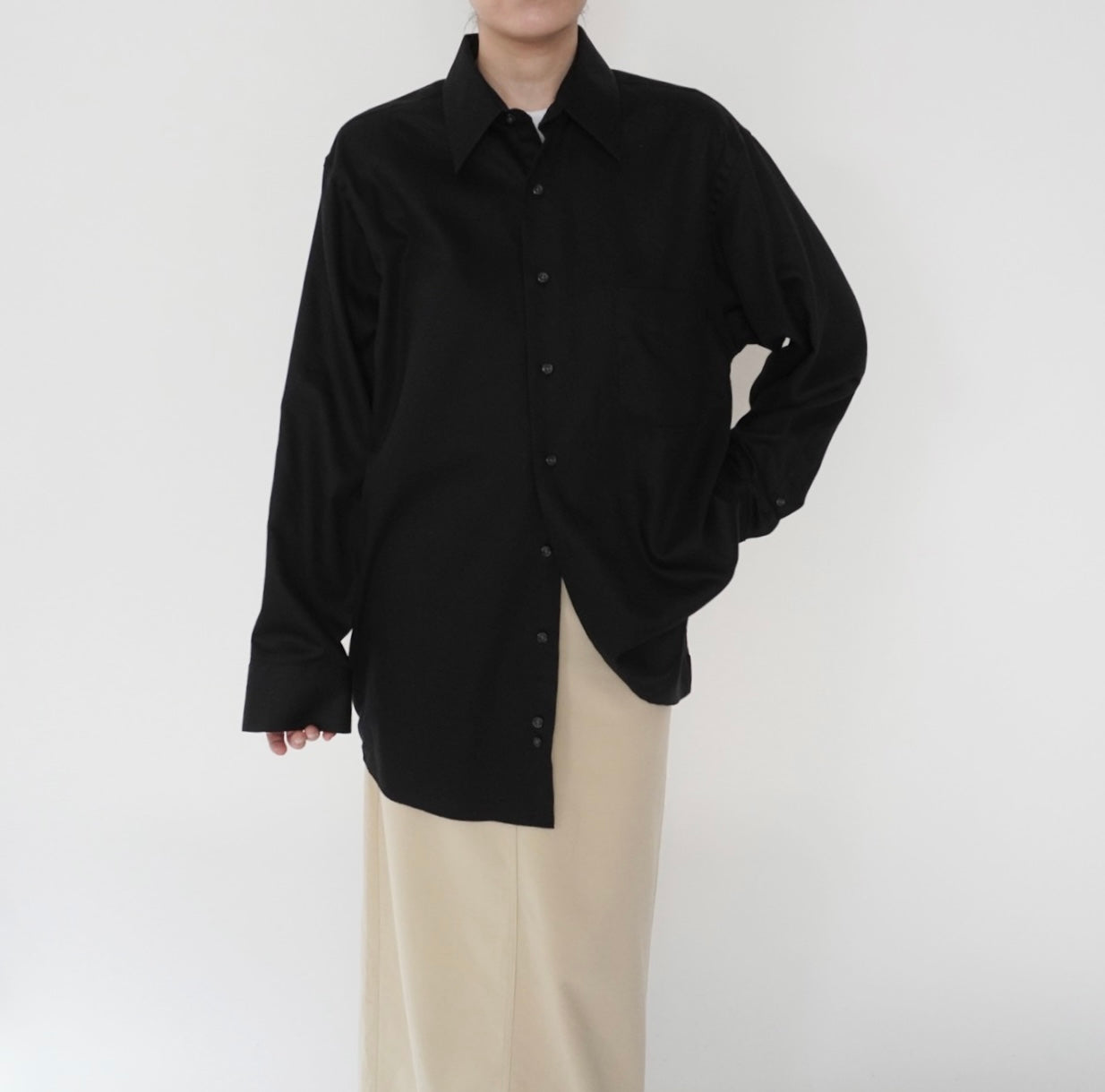 "Geoffrey Beene" Black Shirt