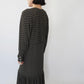 80s Design Rayon Pattern Dress Made in USA