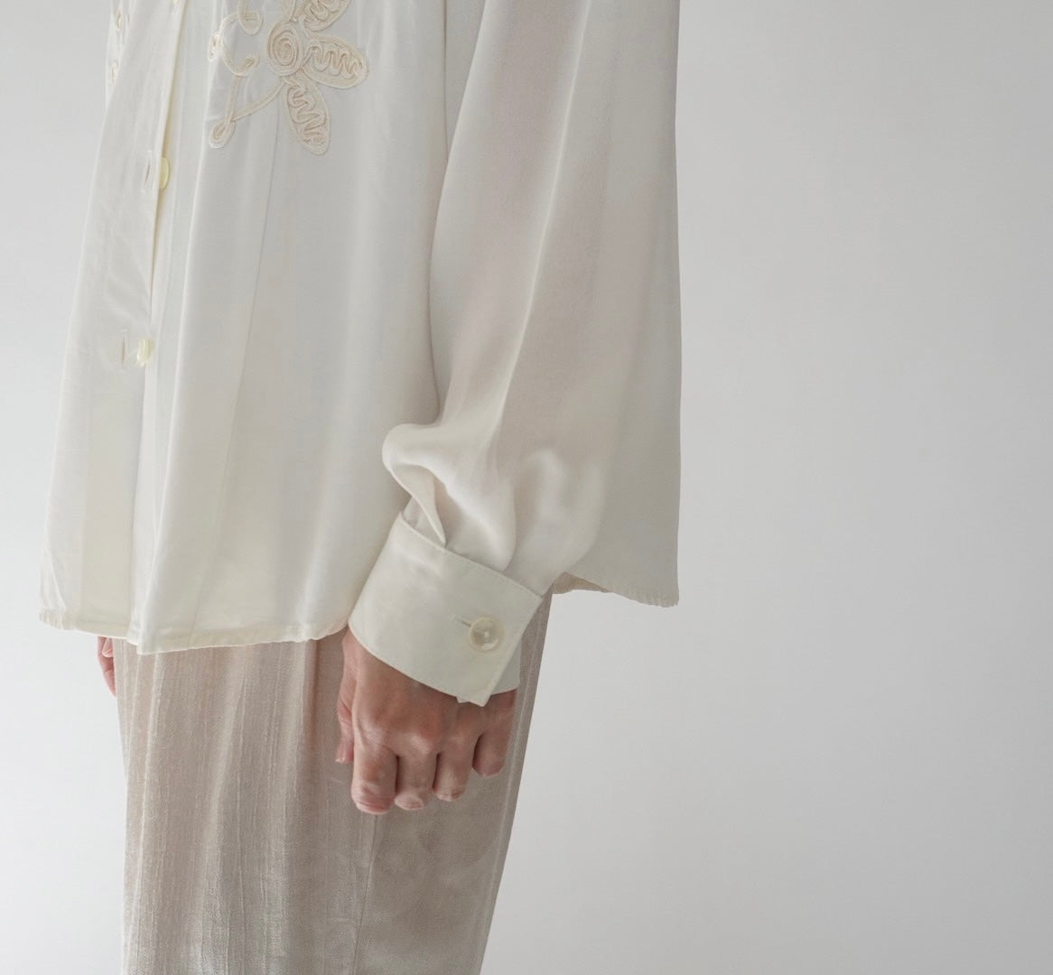 90s Cord Lace Shirt Made in USA