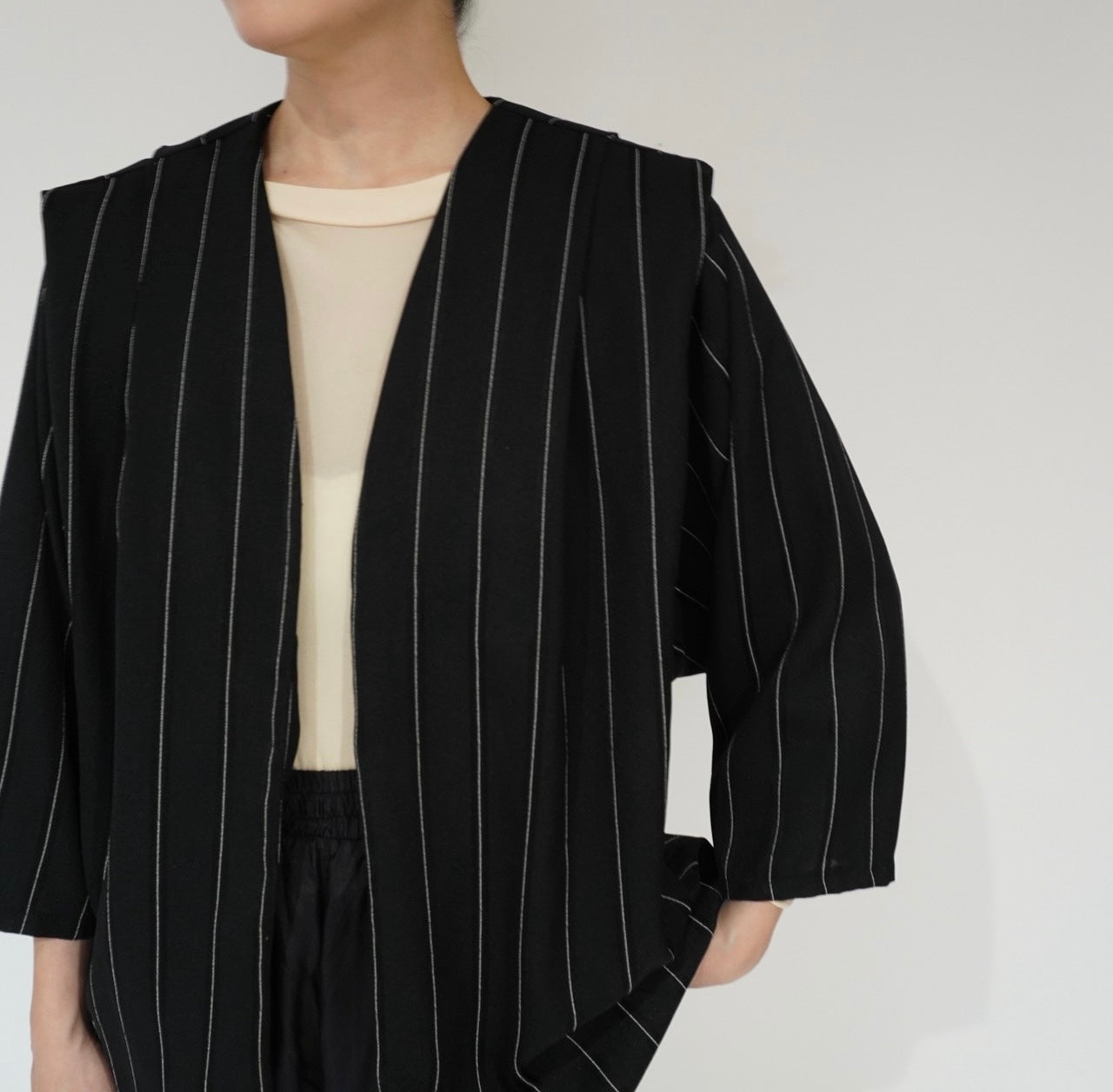 90s Striped Robe Jacket