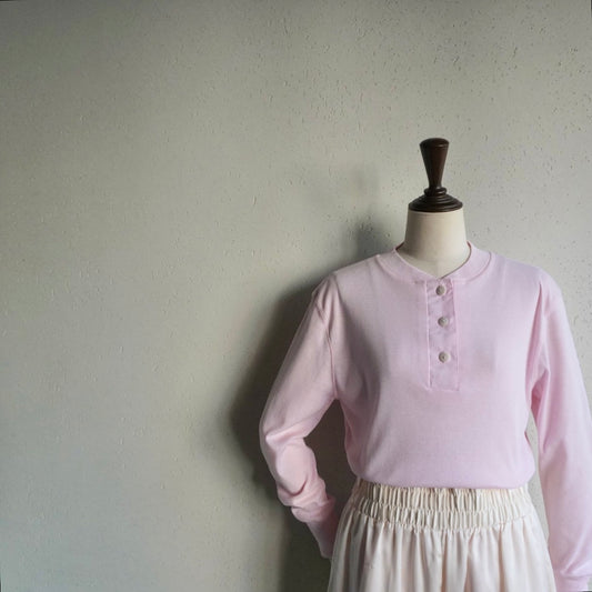 90s Pink Long Sleeves Top