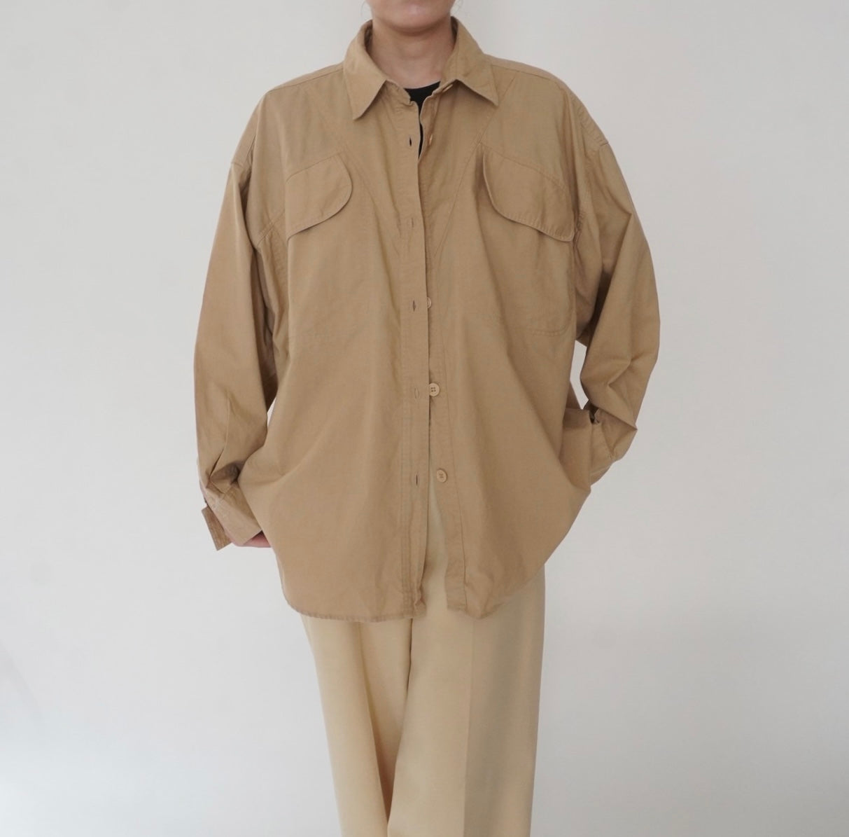 90s Cotton Design Shirt