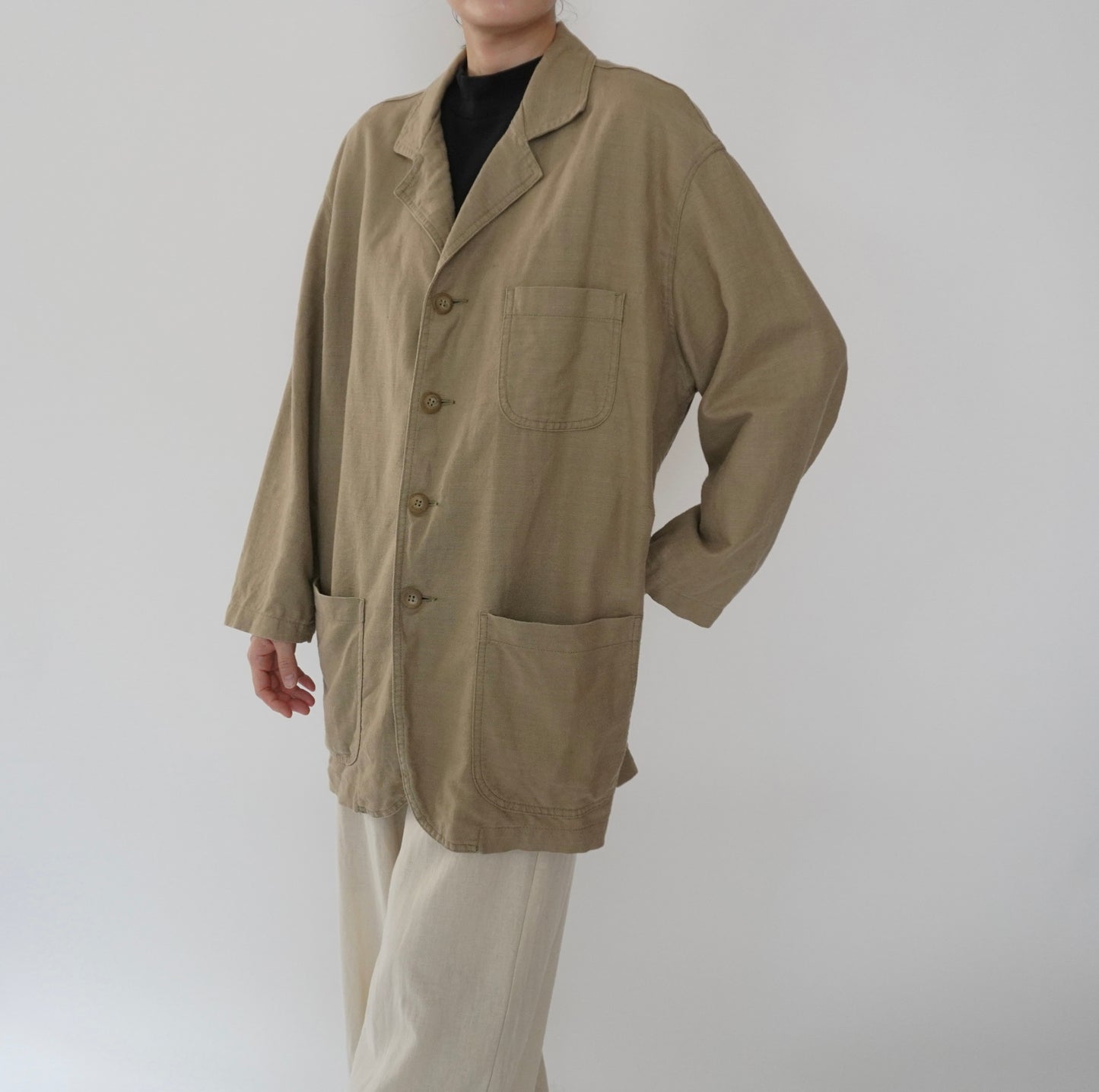 90s Cotton x Linen Light Jacket