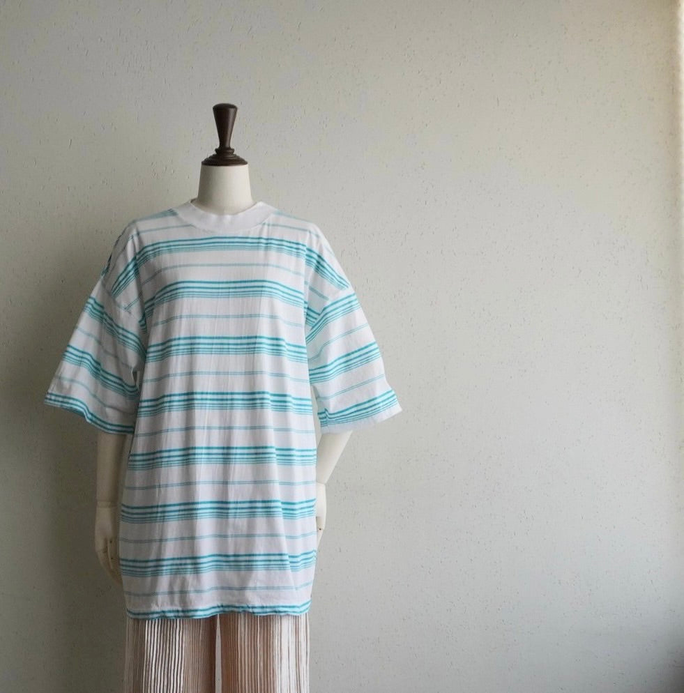 90s EURO Striped Printed T-shirt