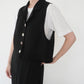 90s Black Sleeveless Shirt