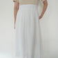 90s White Linen Skirt