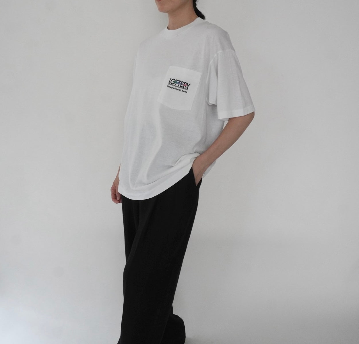 90s "Lottery"Printed T-shirt Made in USA