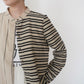 Beige Striped Design Shirt Made in Italy