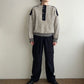 80s Black x White Knit Made in  Norway