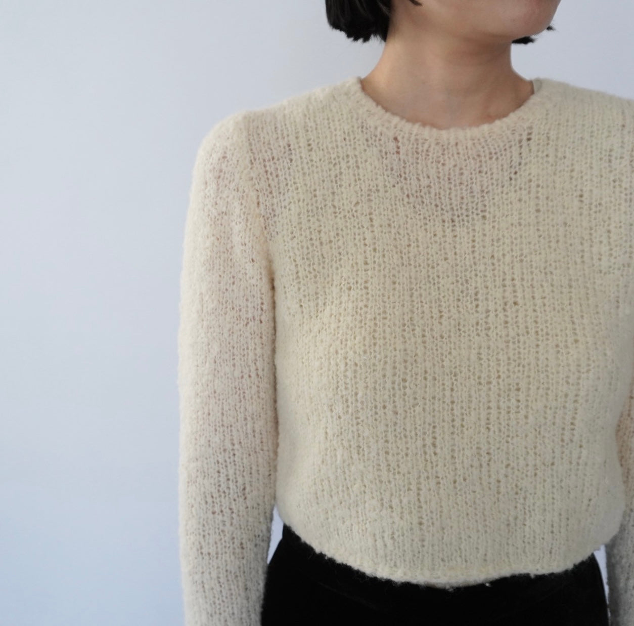 90s Cropped Light Knit