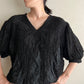 80s Design Knit Top