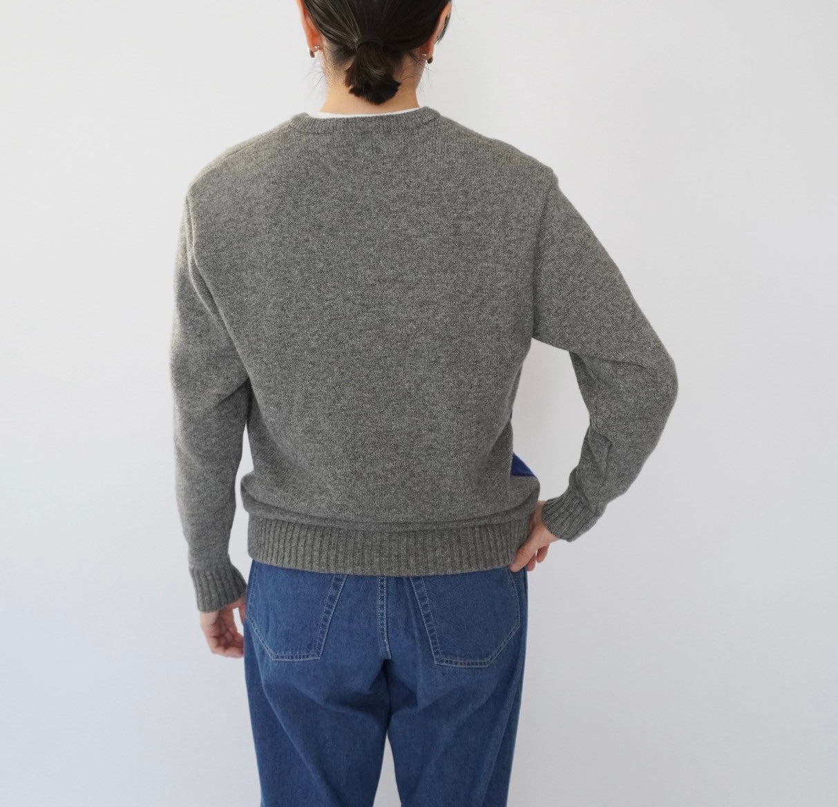 80s "PLAY BOY" Argyle Design Knit