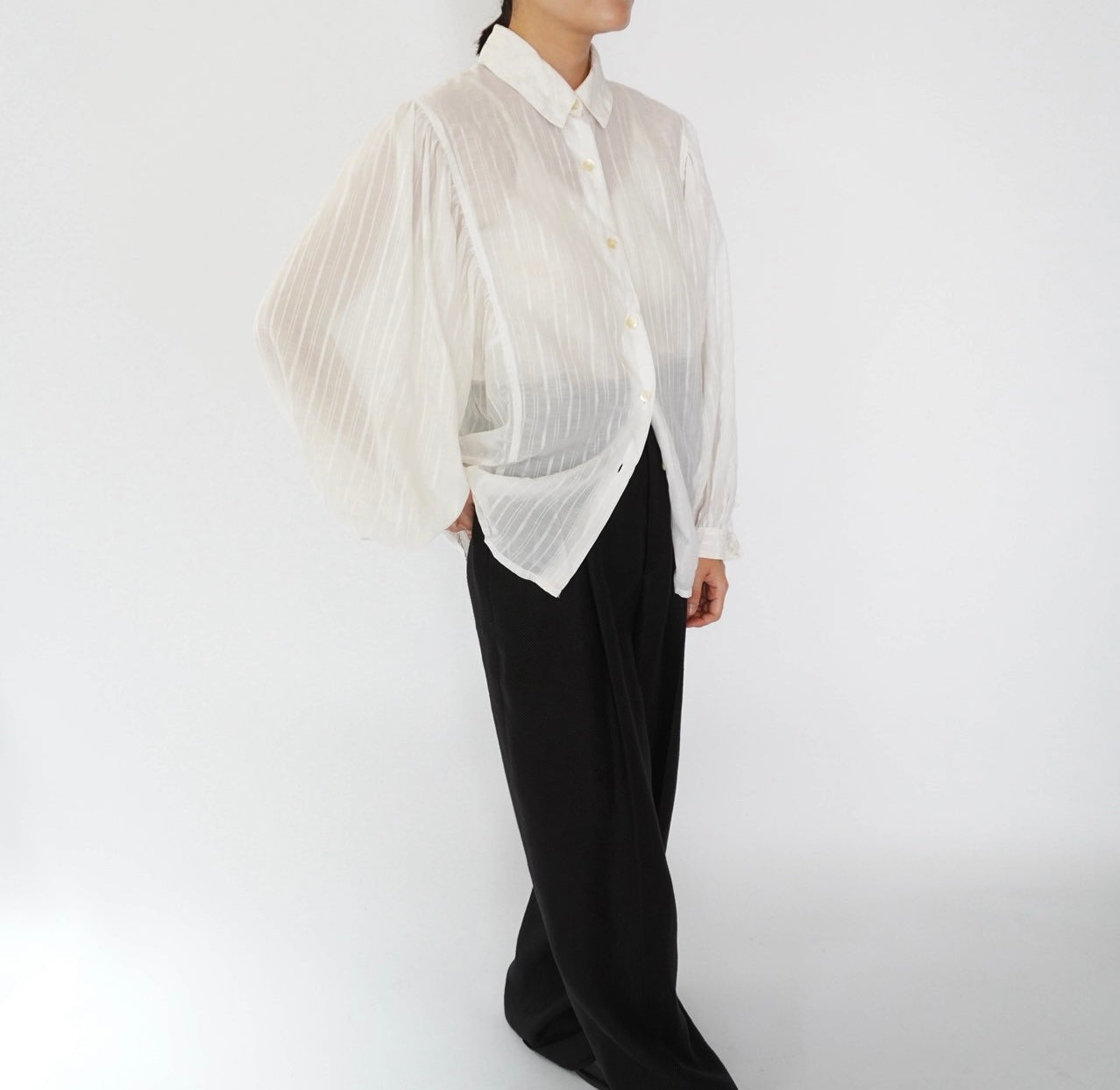 90s Sheer Shirt Made in Italy