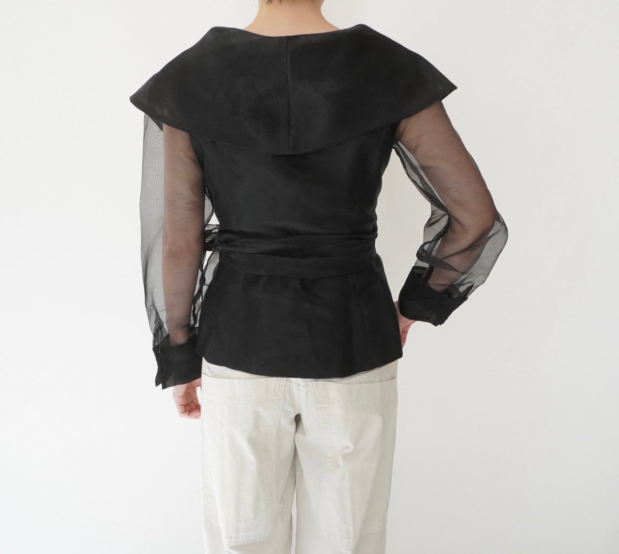 90s Sheer Design Blouse