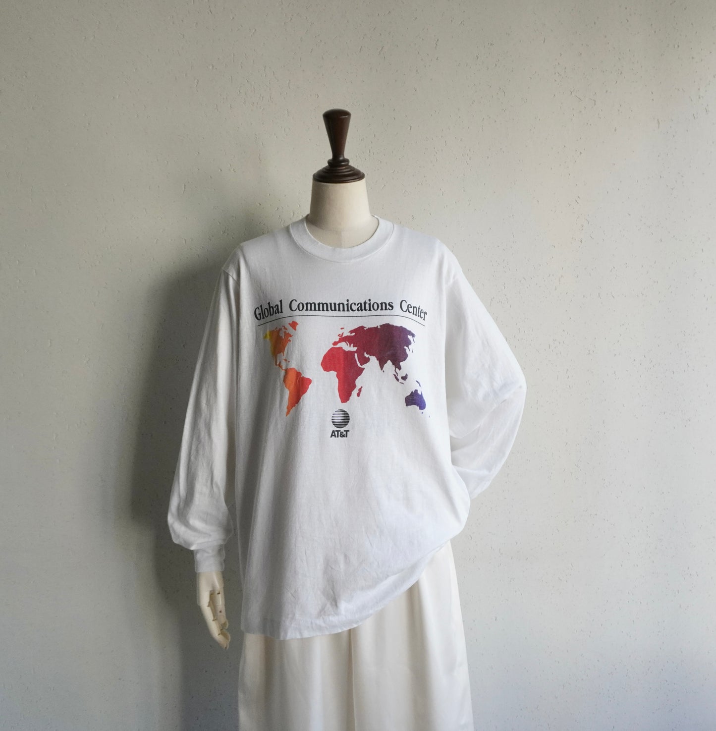 90s"AT&T"  Printed Long T-shirt Made in USA
