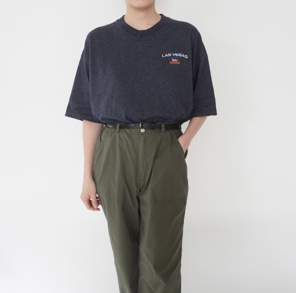90s Striped T-shirt Made in USA