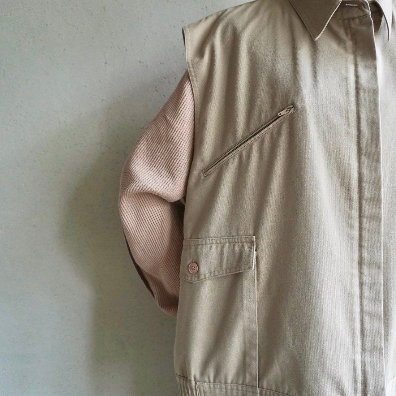 90s Zip Boxy Vest