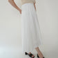 90s White Linen Skirt