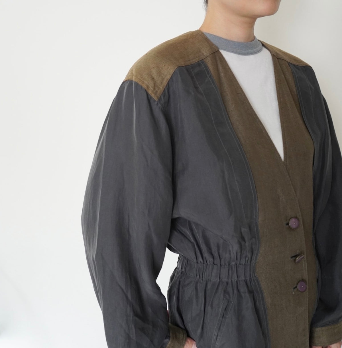 90s EURO Silk Linen Jacket