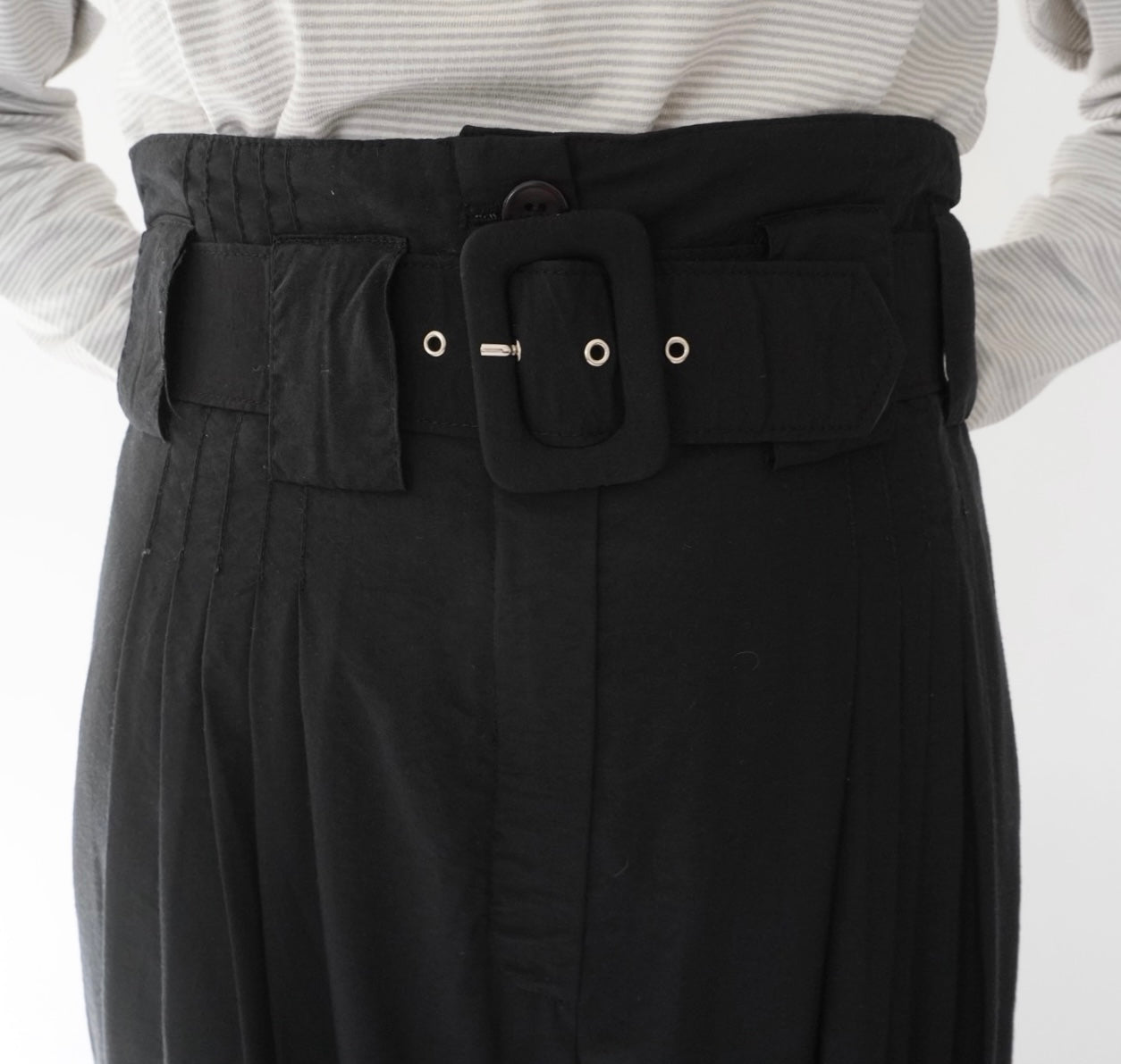90s EURO Belted Wide Pants