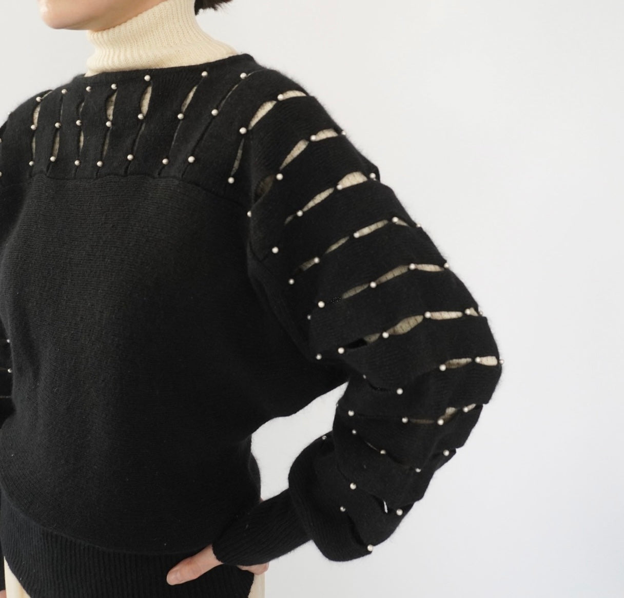 80s Design Knit Top