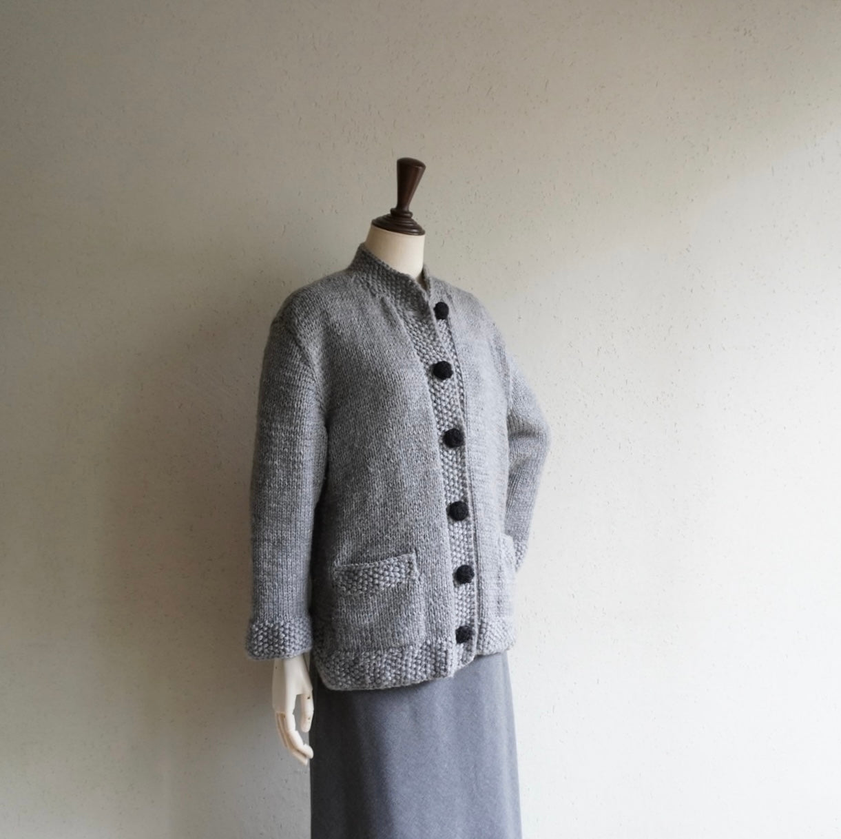 80s Design Knit Cardigan,Jacket