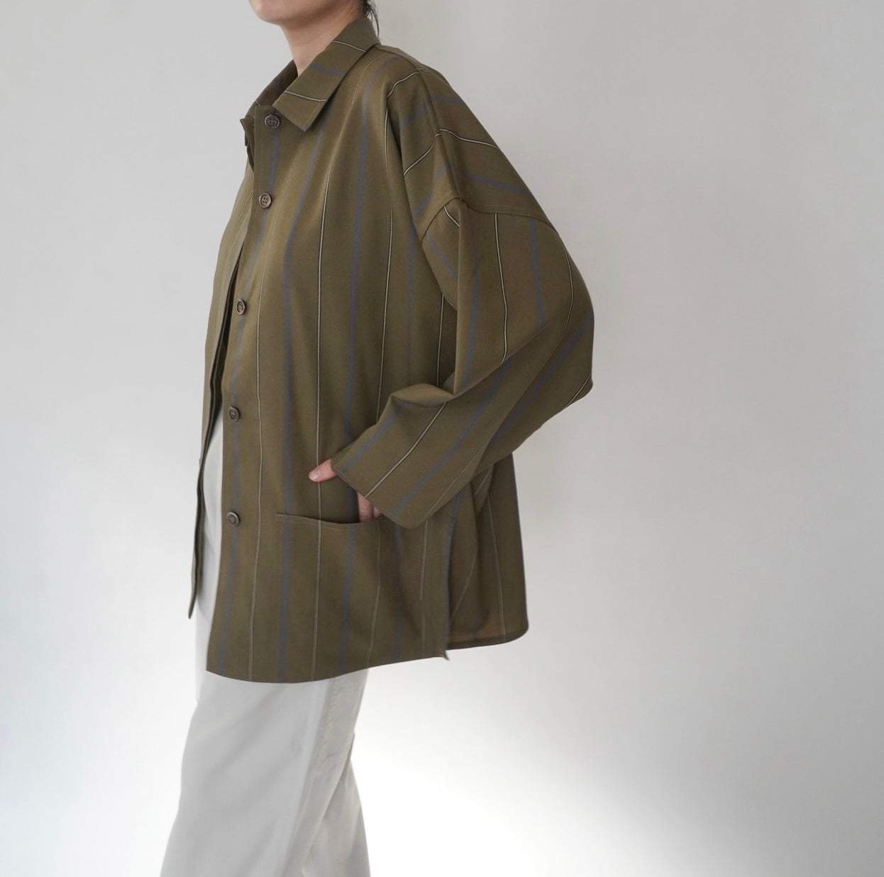 80s Striped Light Jacket Made in Italy