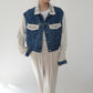 90s Crochet Denim Jacket