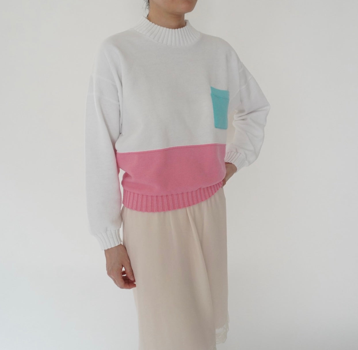 80s Pocket Sweater Made in USA