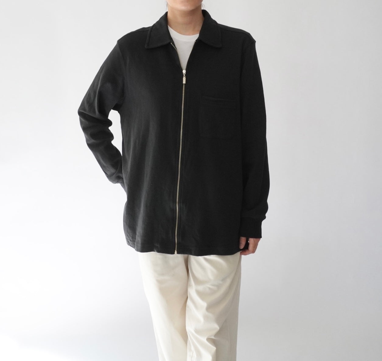 90s Zip Sweater Shirt